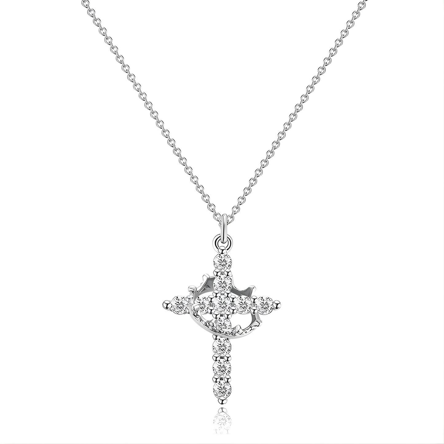 Silberne Ring Kette