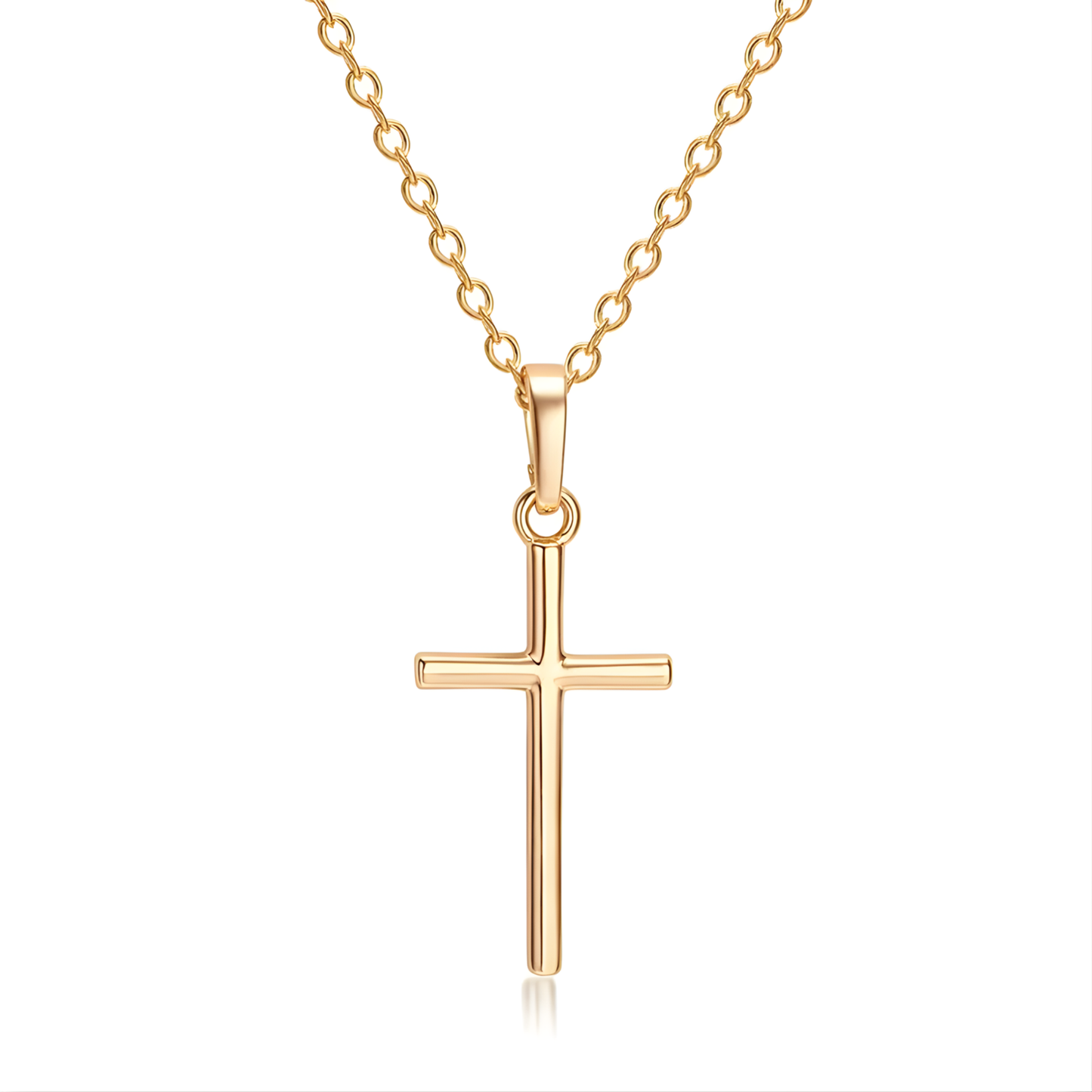 Elegante Goldene Kreuzkette